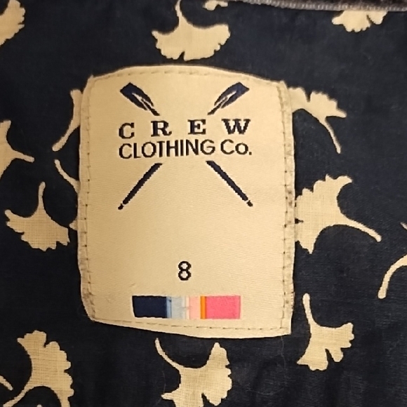 Chic Navy Floral Women's Blouse 100% Cotton - Picture 2 of 8